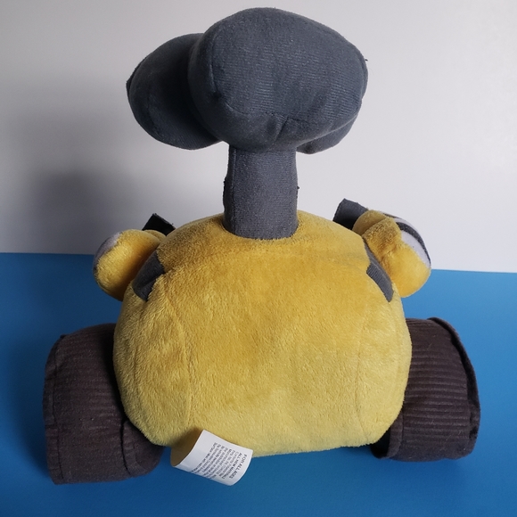Pixar Walt Disney 9" Wall-E Robot Stuffed Plush Soft Yellow Gray Toy Kohls Cares - Picture 3 of 6